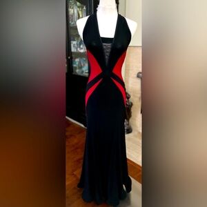 Black and Red Ballroom Practice Dress